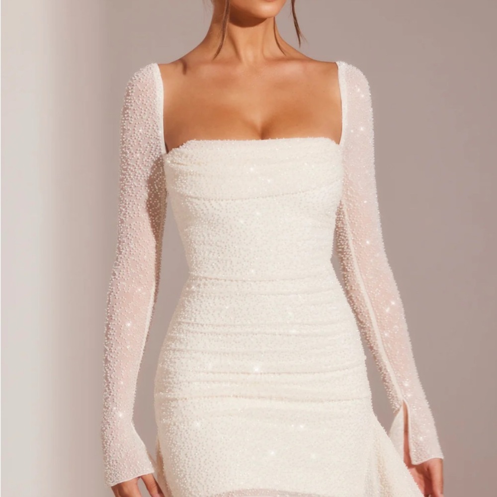 Oh Polly Ferrara White Dress Size 6